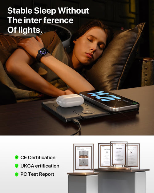 3-in-1 Foldable MagSafe Wireless Charging Station