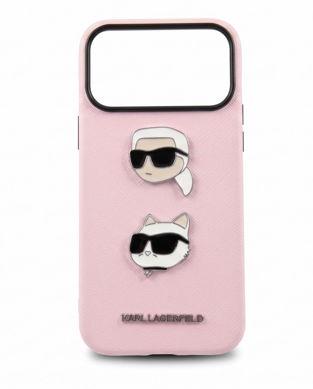 Karl Lagerfeld & Choupette Saffiano Leather Case for iPhone 17 Pro Max