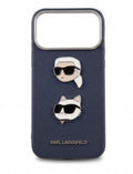 Karl Lagerfeld & Choupette Saffiano Leather Case for iPhone 17 Pro Max
