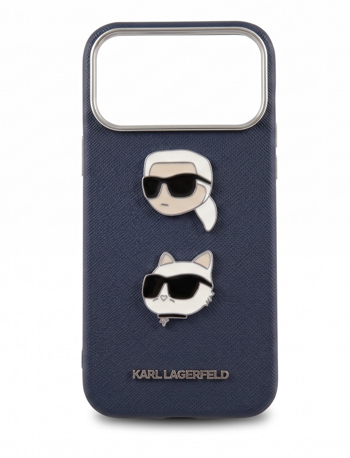 Karl Lagerfeld & Choupette Saffiano Leather Case for iPhone 17 Pro Max