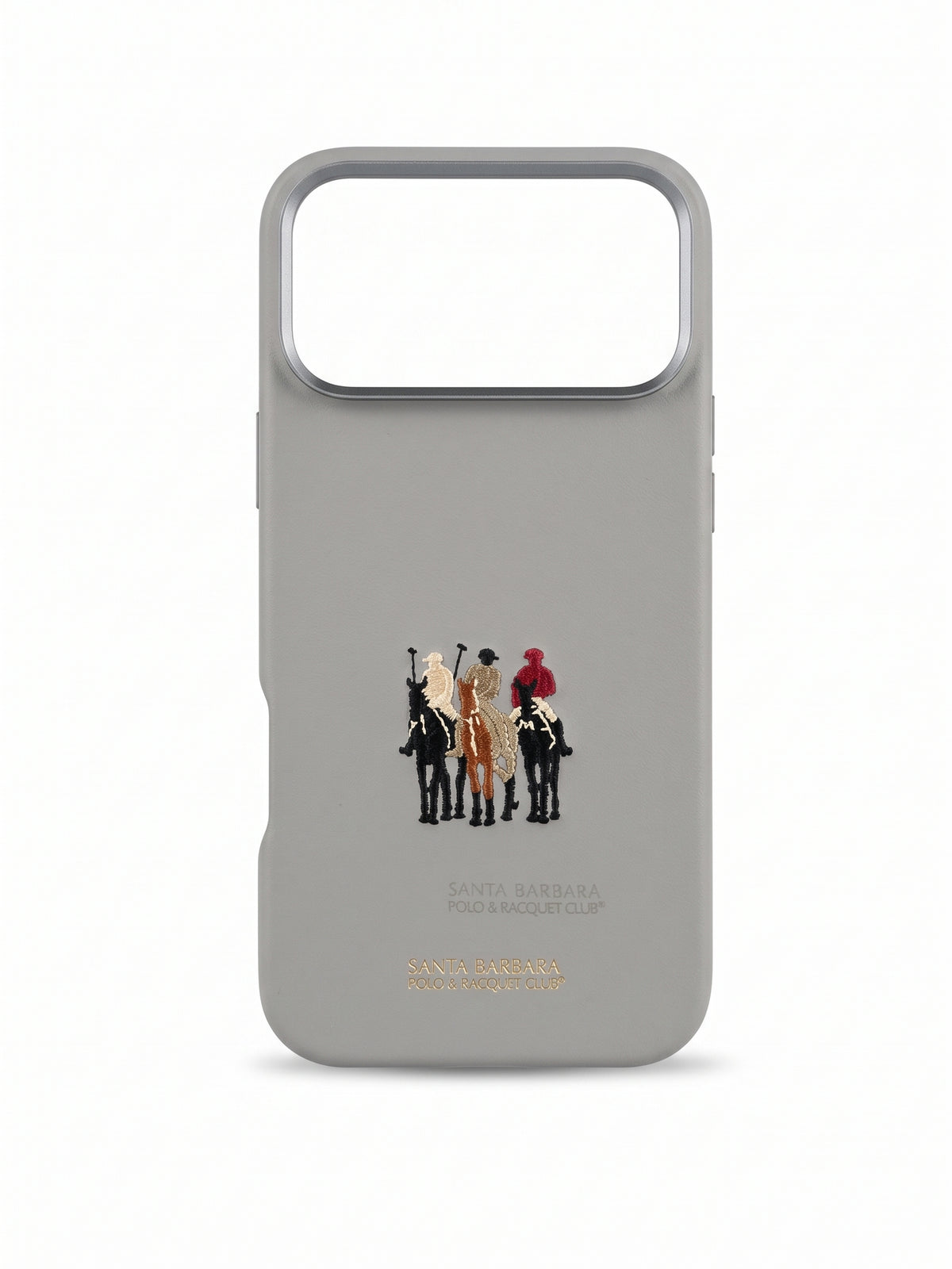 Santa Barbara Polo & Racquet Club Embroidered Leather Case for iPhone 17 Pro Max